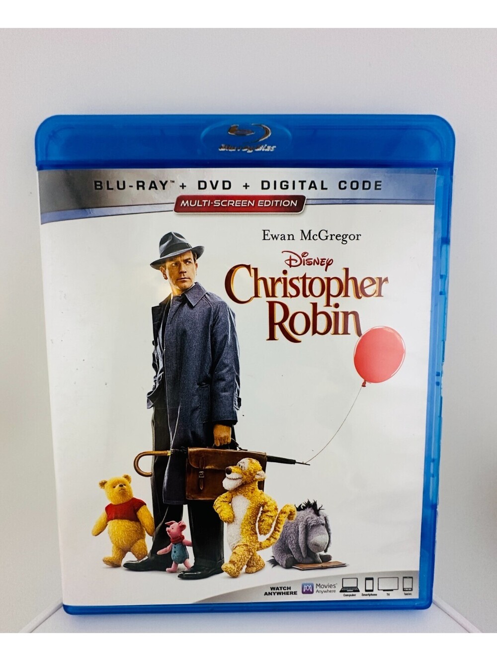 Christopher Robin Blu-ray + DVD + Digital Code (2018) Ewan McGregor Disney